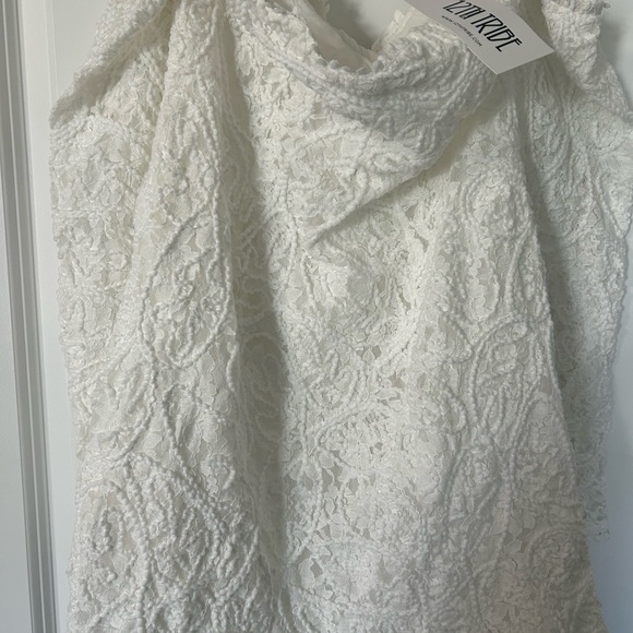 12th Tribe White Lace Mini Dress - Picture 2 of 3